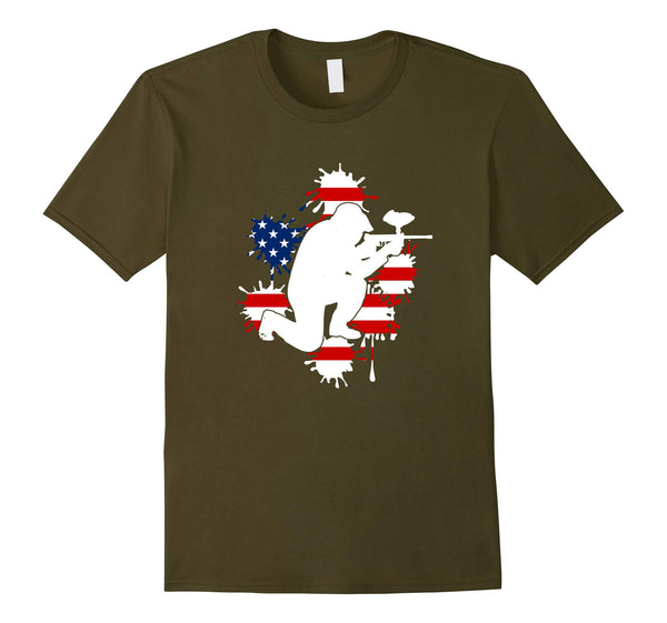 Cutest Cool For Paintball Lover. Xmas Gift For Son Grandson.  T-Shirt Olive