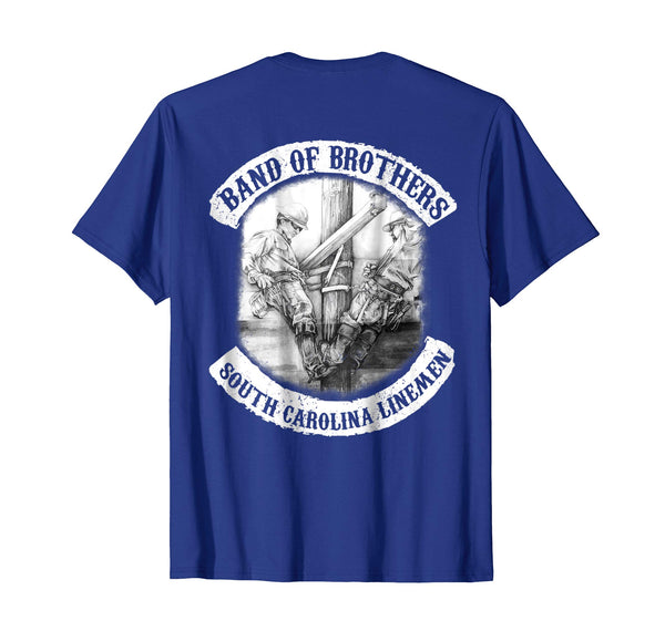 Wonderful South Carolina Electrical Lineman  T-Shirt Royal Blue