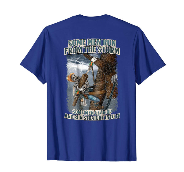 Cutest Proud Electrical Lineman  T-Shirt Royal Blue