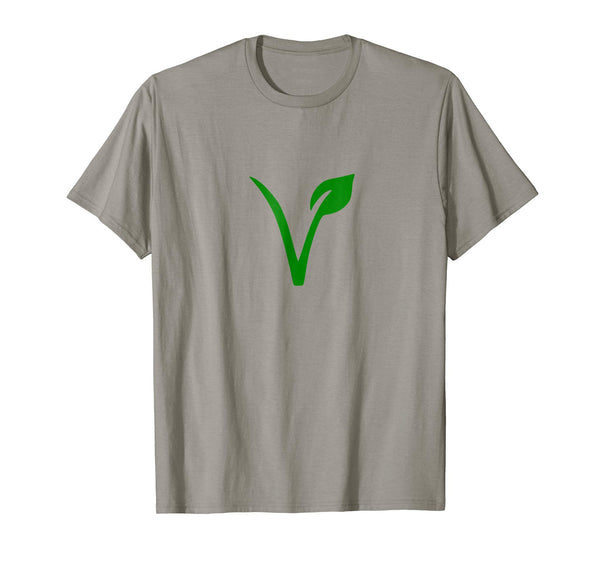 Cool Simple Vegan Simply Vegetarian  T-Shirt Slate
