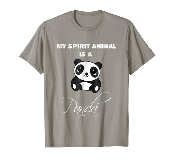 Funny My Spirit Animal Is A Panda  T-Shirt Slate