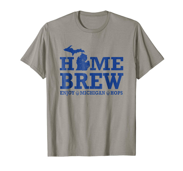 Adorable Home Brew Michigan Craft Beer &amp; Hops  T-Shirt Slate