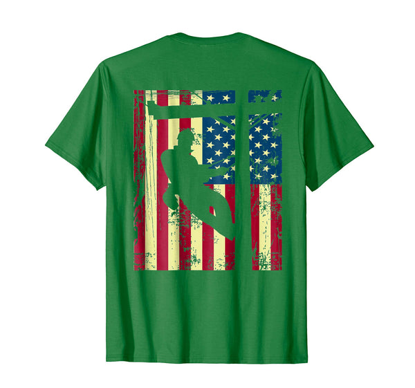 Hotest Lineman Flag For Men  T-Shirt Kelly Green