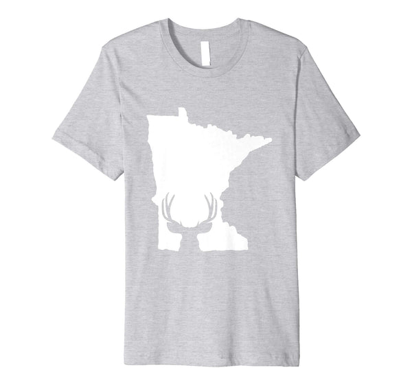Cool Minnesota Deer Hunter Deer Hunting  T-Shirt Heather Grey