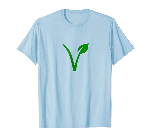 Cool Simple Vegan Simply Vegetarian  T-Shirt Baby Blue