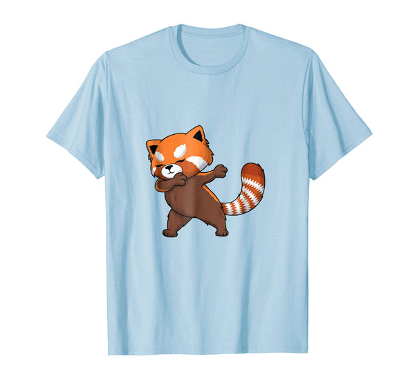 Funny Dabbing Red Panda T Dabbing Red Panda Funny  T-Shirt Baby Blue