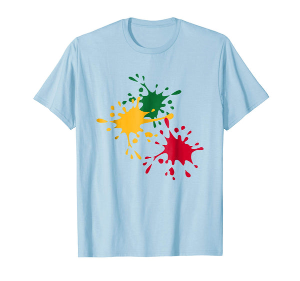 Cute Paintball Color Splatter  T-Shirt Baby Blue