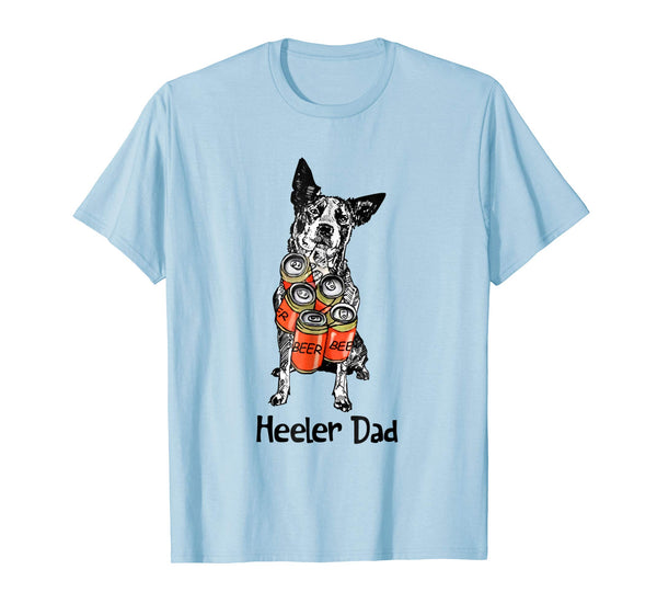 Adorable Heller Dad Beer Lover Father's Day  T-Shirt Baby Blue