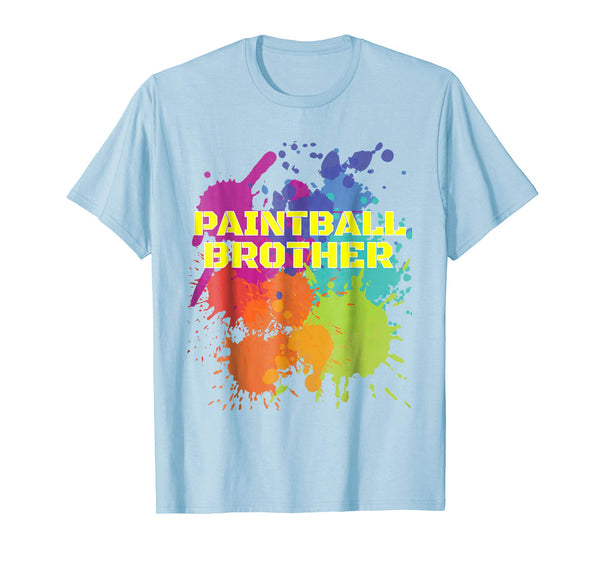 Cute Paintball Party Paintball Brother  T-Shirt Baby Blue