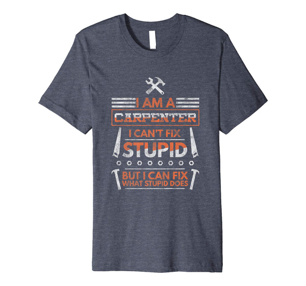 Wonderful Mens I Can't Fix Stupid But I Can Fix What Stupid Does  T-Shirt Heather Blue