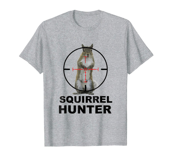 Hotest Squirrel Hunter  T-Shirt Heather Grey