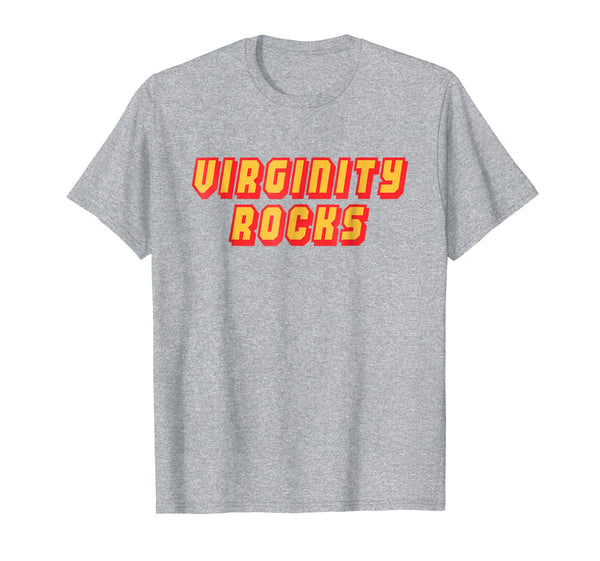 Beautiful Virginity Rocks  T-Shirt Heather Grey